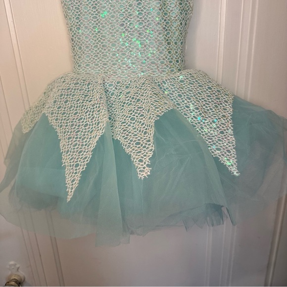 Revolution Dance Costume Small child RC21601 Blue White Tutu Tap Ballet Jazz - Picture 3 of 11